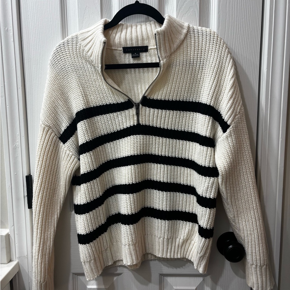 Striped Black and White Sweater
